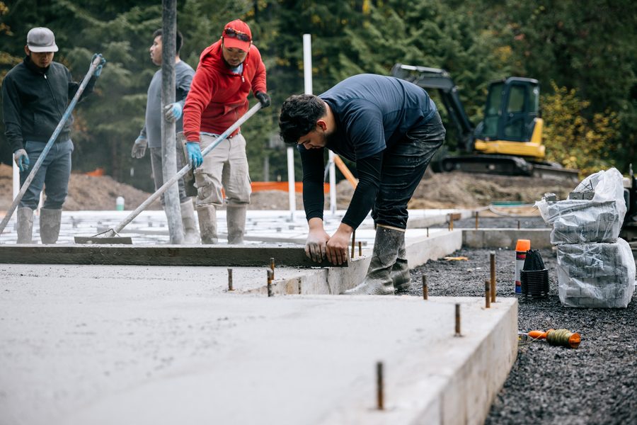 Foundation pour in Farmingdale, NY